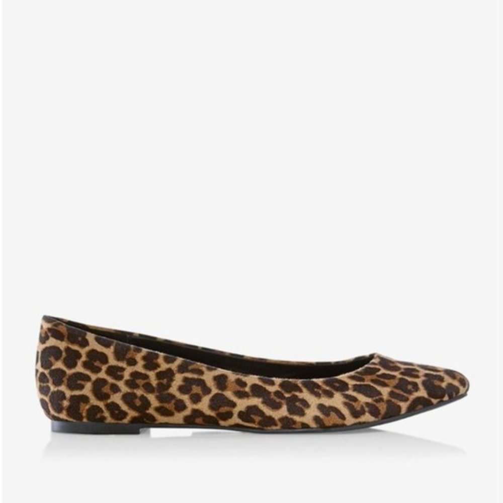 NWT - EXPRESS Leopard Flats Sz 7